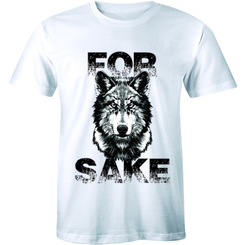 For Sake Wolf - Funny Cool Fashion T-Shirt Tee